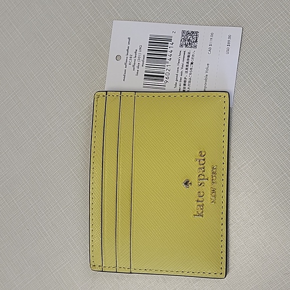 Kate Spade Madison lime slice slim card holder - Picture 2 of 4
